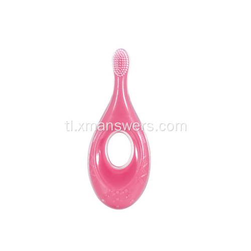 Soft Durable Silicone Rubber Finger Toothbrush na may Case